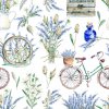 EVENIT Teflónový obrus vzorovaný PARIS s levanduľou krémová Polyester 120x160 cm EVENIT Teflónový obrus vzorovaný PARIS s levanduľou krémová Polyester 120x160 cm