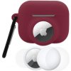 AppleKing 3v1 sada silikónového obalu a ochrannej fólie na prednú a zadnú stranu pre AirPods Pro 3 / AirTag 1 / 2 - vínová - možnosť vrátiť tovar ZADARMO do 30tich dní AppleKing 3v1 sada silikónového obalu a ochrannej fólie na prednú a zadnú stranu pre AirPods Pro 3 / AirTag 1 / 2 - vínová - možnosť vrátiť tovar ZADARMO do 30tich dní