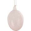 Clayre & Eef Velikonoční přívěsek vajíčko Ø 6x10 cm růžové sklo - - Clayre & Eef Clayre & Eef Velikonoční přívěsek vajíčko Ø 6x10 cm růžové sklo - - Clayre & Eef