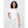 GAP Cotton T Shirt Ladies biela svetlomodrá