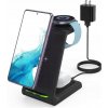 Indukčná Nabíjačka JoyGeek Ładowanie Bezprzewodowe 3 w 1 Samsung Apple čierna Indukčná Nabíjačka JoyGeek Ładowanie Bezprzewodowe 3 w 1 Samsung Apple čierna