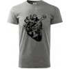 Cyklistovo srdce - Klasické pánske tričko vyššej gramáže - XL ( Tmavosivý melír ) Cyklistovo srdce - Klasické pánske tričko vyššej gramáže - XL ( Tmavosivý melír )