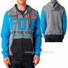Fox mikina Blockage zip fleece, melírová šedá, XL Fox mikina Blockage zip fleece, melírová šedá, XL