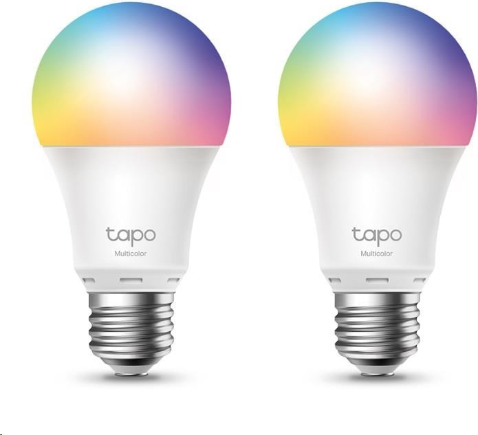 TP-Link Tapo L530E 2-pack chytrá WiFi stmívatelná LED žárovka barevná,2500K-6500K,806lm,2,4GHz,E27 Tapo L530E 2-pack