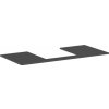 Doska pod umývadlo Hansgrohe Xilesa E 118x1,6x55 cm bridlicová matná šedá mat 54271760 Doska pod umývadlo Hansgrohe Xilesa E 118x1,6x55 cm bridlicová matná šedá mat 54271760