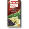 Torras Biela čokoláda s chlorelou a čiernou morskou soľou 75 g