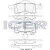 Sada brzdových platničiek kotúčovej brzdy ICER BRAKES 181399 Sada brzdových platničiek kotúčovej brzdy ICER BRAKES 181399