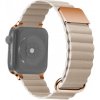 AppleKing kožený magnetický remienok s kovovými detailmi pre Apple Watch Ultra 49mm / 46mm / 45mm / 44mm / 42mm - béžový - možnosť vrátiť tovar ZADARMO do 30tich dní AppleKing kožený magnetický remienok s kovovými detailmi pre Apple Watch Ultra 49mm / 46mm / 45mm / 44mm / 42mm - béžový - možnosť vrátiť tovar ZADARMO do 30tich dní