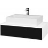 Dreja Kúpeľňová skrinka MODULE SZZ 80 umývadlo Kube - N01 Biela lesk / M17 Čierna mat Dreja Kúpeľňová skrinka MODULE SZZ 80 umývadlo Kube - N01 Biela lesk / M17 Čierna mat