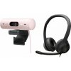 Logitech Webkamera Brio 500 Rose (960-001421) + H390 (981-000406) Logitech Webkamera Brio 500 Rose (960-001421) + H390 (981-000406)