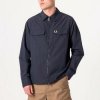 Fred Perry Bundy ZIP OVERSHIRT Modrá Fred Perry Bundy ZIP OVERSHIRT Modrá