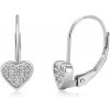 SOFIA strieborné náušnice srdiečka so zirkónmi IS028OR1129RHWH SOFIA strieborné náušnice srdiečka so zirkónmi IS028OR1129RHWH