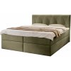 Čalúnená boxspring posteľ DEAN - olivová Rozmer: 180x200 Čalúnená boxspring posteľ DEAN - olivová Rozmer: 180x200