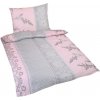 Bellatex bavlna obliečky Krík ružovo-sivá 140x200 70x90