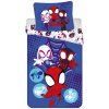 Modrá bavlnená detská obliečka na jednolôžko 140x200 cm Spidey – Jerry Fabrics Modrá bavlnená detská obliečka na jednolôžko 140x200 cm Spidey – Jerry Fabrics