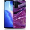 Picasee silikónový čierny obal pre OPPO Reno 5 5G - Purple glitter Picasee silikónový čierny obal pre OPPO Reno 5 5G - Purple glitter