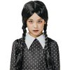 Detská parochňa Wednesday Addams s vrkočmi Detská parochňa Wednesday Addams s vrkočmi