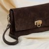 Ammyla Kožená kabelka Daria (velur brown) Crossbody popruh: kožený Ammyla Kožená kabelka Daria (velur brown) Crossbody popruh: kožený