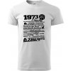 1973 v kocke - Tričko extra veľké (5-8XL) - 5XL ( Biela ) 1973 v kocke - Tričko extra veľké (5-8XL) - 5XL ( Biela )