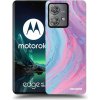 Picasee silikónové Motorola Edge 40 Neo - Pink liquid čiré