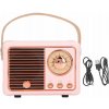 RETRO VINTAGE RÁDIO S BLUETOOTH REPRODUKTOROM, PRENOSNÉ, BEZDRÔTOVÉ, RUŽOVÉ RETRO VINTAGE RÁDIO S BLUETOOTH REPRODUKTOROM, PRENOSNÉ, BEZDRÔTOVÉ, RUŽOVÉ
