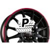 RONAL R54 7x16 4x108 ET25 black red rim RONAL R54 7x16 4x108 ET25 black red rim