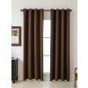 MKLozkoviny.sk Blackout závesy Elias tmavohnedá - 140 × 280 cm (2 ks) - krúžky MKLozkoviny.sk Blackout závesy Elias tmavohnedá - 140 × 280 cm (2 ks) - krúžky