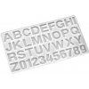 Profesionálna silikónová odlievacia forma abeceda a čísla 4cm Profesionálna silikónová odlievacia forma abeceda a čísla 4cm