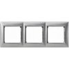 VALENA Rámik 3P brúsený hliník+strieborný prúžok 770333 VALENA Rámik 3P brúsený hliník+strieborný prúžok 770333