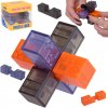 Hlavolam 3D Kocka – puzzle lock, grafitovo-oranžový Hlavolam 3D Kocka – puzzle lock, grafitovo-oranžový