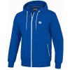 Pitbull West Coast pánska mikina na zips TERRY SMALL LOGO royal blue