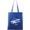 Still Plays With Planes - Taška bavlnená - 42 x 38 cm ( Kráľovská modrá ) Still Plays With Planes - Taška bavlnená - 42 x 38 cm ( Kráľovská modrá )