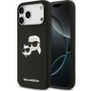 Karl Lagerfeld Liquid Silicone Double Heads MagSafe Zadný Kryt pre iPhone 17 Pro Max Black