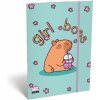 Doska s gumičkou, kartón, A5, LIZZYSULI, Lollipop Capybara Doska s gumičkou, kartón, A5, LIZZYSULI, Lollipop Capybara