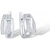 For Silver Trblietavé náušnice ZIRCONIA - STRIEBRO 925 For Silver Trblietavé náušnice ZIRCONIA - STRIEBRO 925