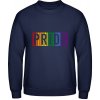 AWDis Mikina - Dúhový nápis - PRIDE - Oxfordská modrá - L - Pánske AWDis Mikina - Dúhový nápis - PRIDE - Oxfordská modrá - L - Pánske