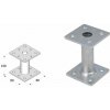 DOMAX PMF zaskrutkovacia pätka stĺpika so štvorcovým prierezom Žiarový zinok (ZNO) PMF 80/100 - 80 x 80 x 100 x 4 mm (2 ks) DOMAX PMF zaskrutkovacia pätka stĺpika so štvorcovým prierezom Žiarový zinok (ZNO) PMF 80/100 - 80 x 80 x 100 x 4 mm (2 ks)