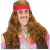 Parochňa Hippie s fúzami + čelenka Parochňa Hippie s fúzami + čelenka