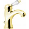Sapho KIRKÉ CRYSTAL stojánkova umývadlová batéria s výpusťou, krištáľová páčka, zlato KI02KZ Sapho KIRKÉ CRYSTAL stojánkova umývadlová batéria s výpusťou, krištáľová páčka, zlato KI02KZ