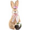Veľká zajačica s mašličkou a košíkom 57 cm - AFI Veľká zajačica s mašličkou a košíkom 57 cm - AFI