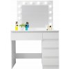 Toaletný stolík Oskar biely 94 x 140 x 43cm Toaletný stolík Oskar biely 94 x 140 x 43cm