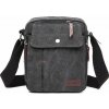 KONO Pánska crossbody taška cez rameno Pocket Black - čierna KONO Pánska crossbody taška cez rameno Pocket Black - čierna