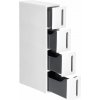 Songmics Basten Úložný kuchynský regál 84 cm biely Songmics Basten Úložný kuchynský regál 84 cm biely