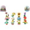 Teddies Stavebnice - MINI KVĚTINA - 6 cm v kouli
