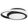 Dizajnové stropné svietidlo LED 38 W 4000K 4050lm čierne, dvojité, okrúhle, VT Dizajnové stropné svietidlo LED 38 W 4000K 4050lm čierne, dvojité, okrúhle, VT