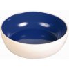 Trixie Keramická miska s glazúrou 300 ml / 12 cm - krémovo-modrá Trixie Keramická miska s glazúrou 300 ml / 12 cm - krémovo-modrá
