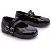 DETSKÉ LAKOVANÉ BALERÍNKY S REMIENKAMI Z EKO KOŽE ČIERNE 22 DETSKÉ LAKOVANÉ BALERÍNKY S REMIENKAMI Z EKO KOŽE ČIERNE 22