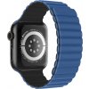 SWISSTEN SILICONE BAND FOR APPLE WATCH - MAGNETIC 42 / 44 / 45 / 49 mm BLUE/BLACK 46000514 SWISSTEN SILICONE BAND FOR APPLE WATCH - MAGNETIC 42 / 44 / 45 / 49 mm BLUE/BLACK 46000514