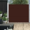 vidaXL zaťahovacia bočná markíza na terasu 100 x 300 cm hnedá