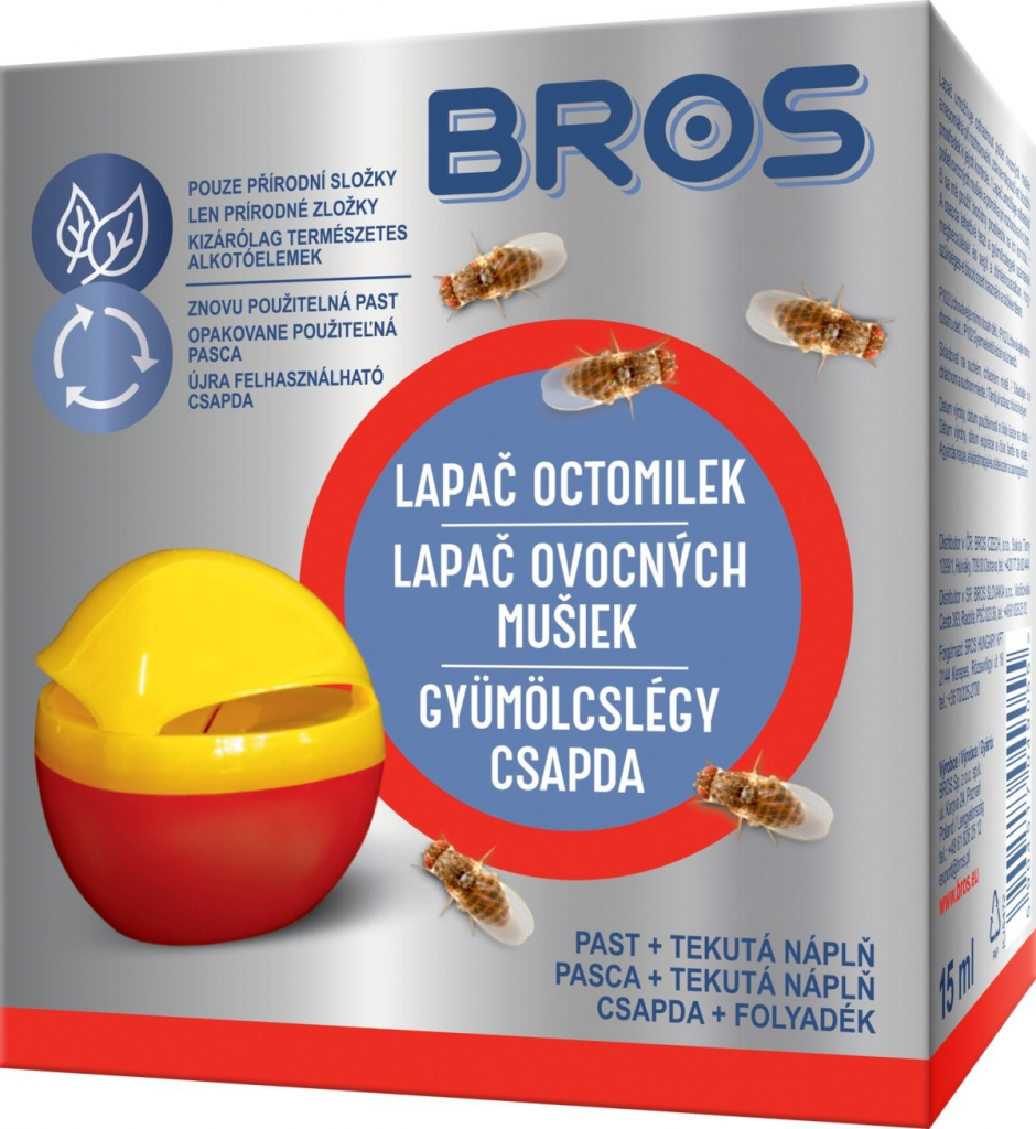 Bros Lapač octomilek náhradní tekutá náplň 15 ml